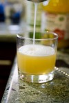 Algonquin Cocktail - Straining