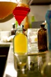 DIY Forbidden Fruit Liqueur -- Bottling